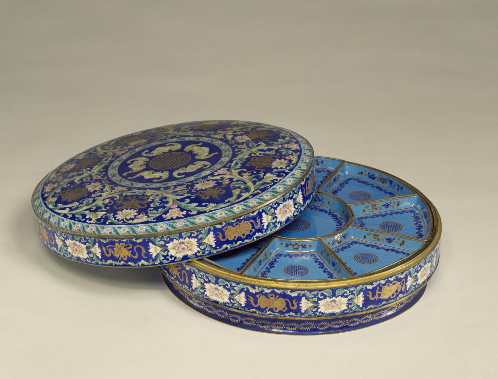 图片[1]-Painted enamel eight treasures box-China Archive